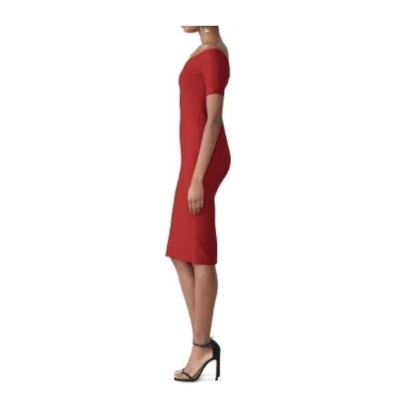 Cinq À Sept NWOT Birch Sheath Dress in Scarlet Red Size 4 - Picture 3 of 16